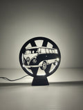 Retro Yolculuk: Klasik VW Karavan Siluet LED Lamba – Lambadess Özel Tasarım